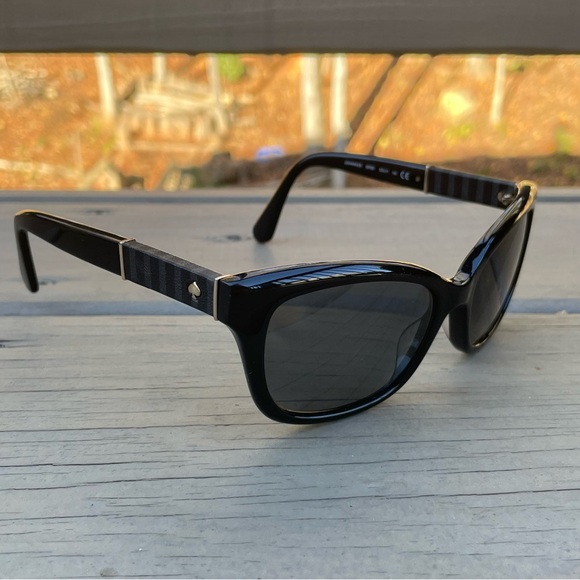 Kate Spade Johanna 2/S Rectangular Sunglasses 0807 Black 9O Dark Gray Gradient main image 4
